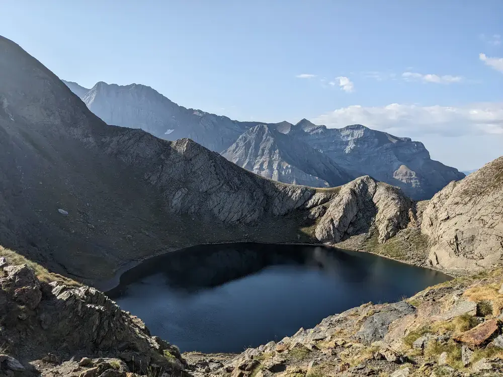 PLe lac rond de Bernatoire à la frontière espagnole