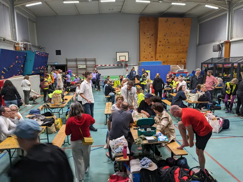 Lors d'un ravitaillement autour de minuit