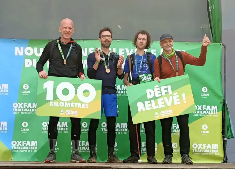 “Les 4 qu’on perd”, une équipe formidable pour un périple magnifique. Merci à vous 3, Grégory, Clément et Jean-Paul