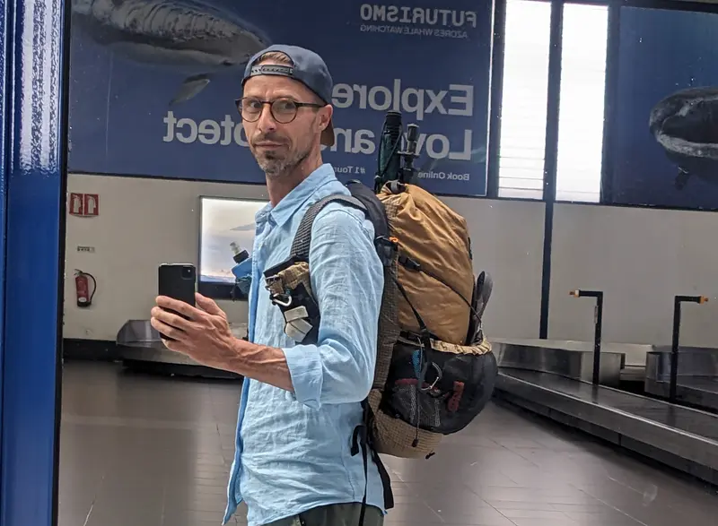 Sac pour une semaine (tente, couchage, change, accessoires) : 10kg