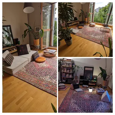 Photos de mon salon sans assises pour un mode de vie au sol